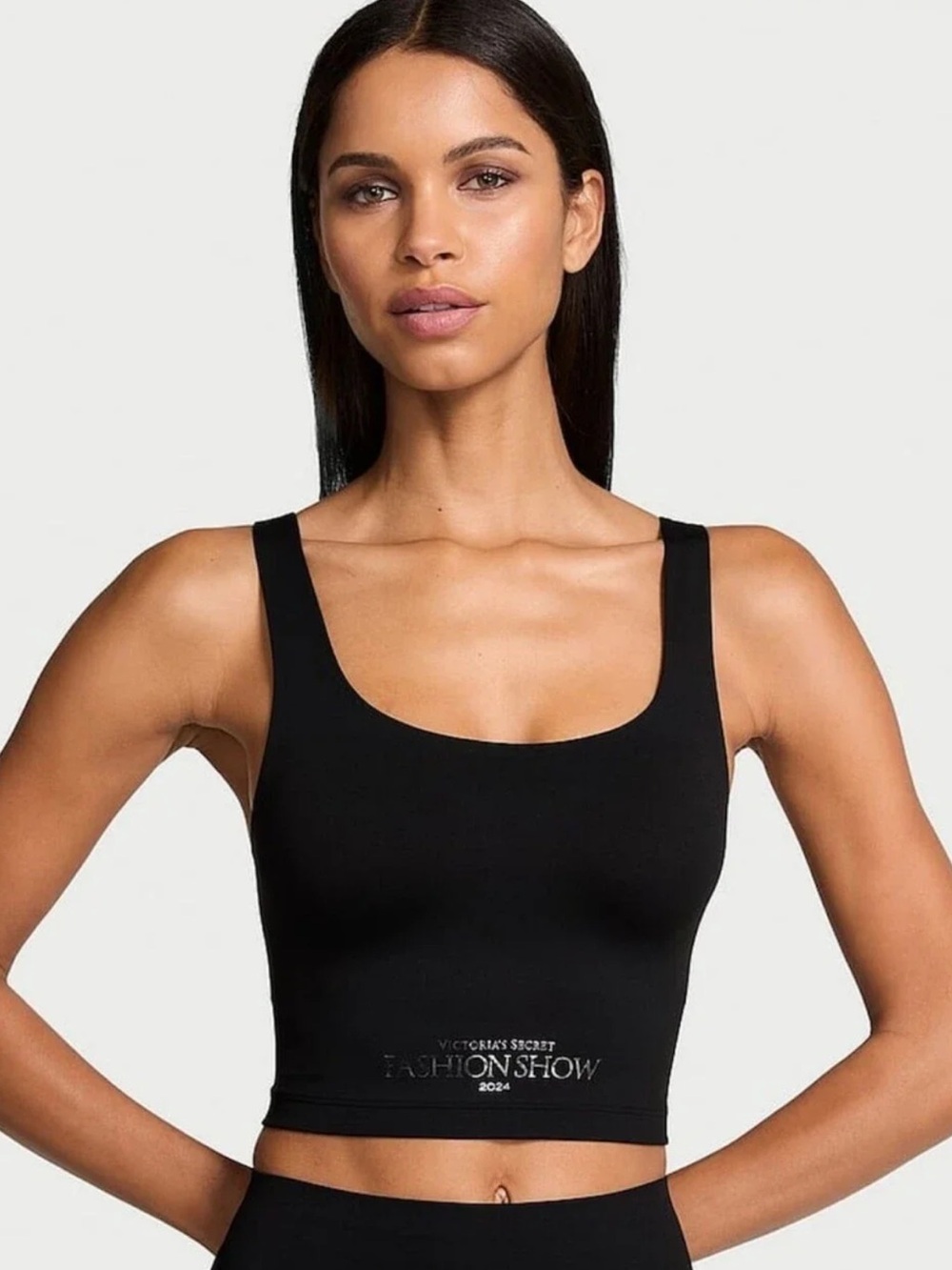 Victoria's Secret Black fashion show 2024 top ,Sports Bra Sz XL NWT
